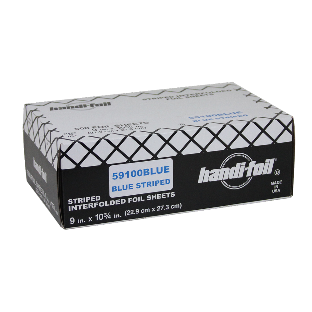 HFA Hojas de papel aluminio interdobladas 9" x 10¾" 500 hojas – AZUL